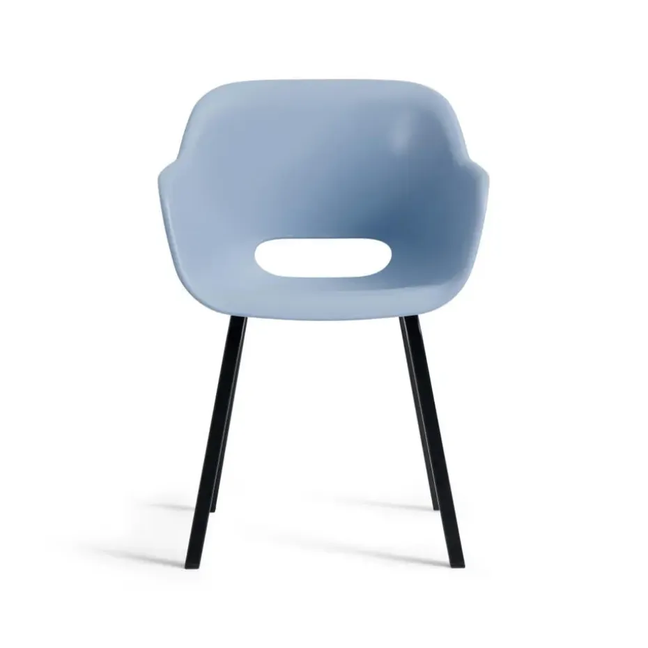 Keter Noa Tuinstoel - 2 stuks - 55x56.5x80cm - metalen onderstel - Blauw