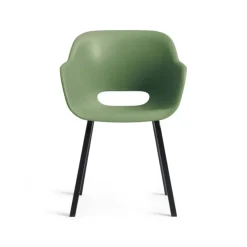 Keter Noa Tuinstoel - 2 stuks - 55x56.5x80cm - metalen onderstel - Olijfgroen