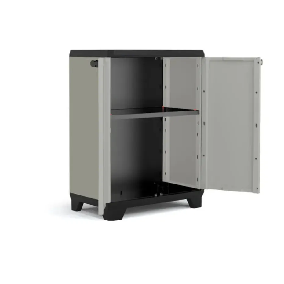 Keter Planet Lage Kast - 1 plank - 68x39x90cm - Grijs/Zwart