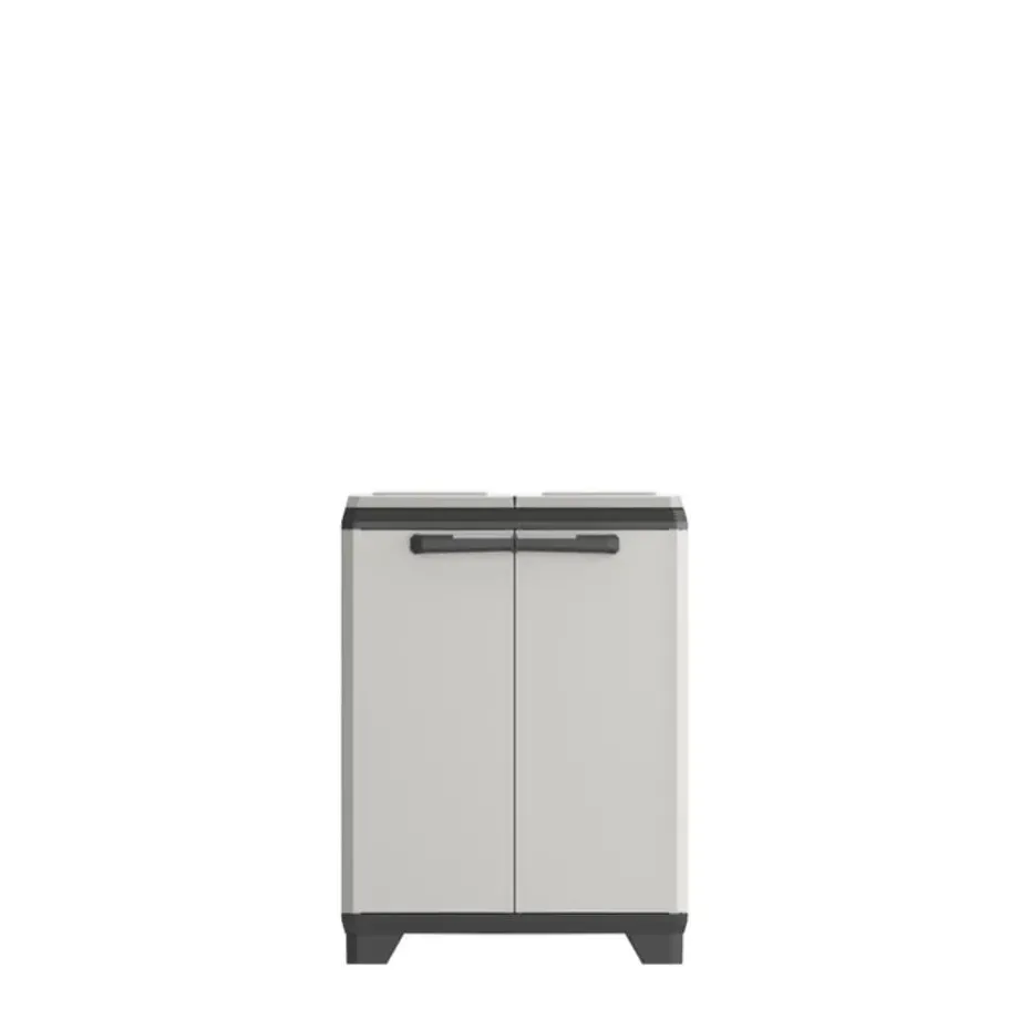 Keter Planet Lage Opbergkast - 68x39x90cm - Grijs/Zwart