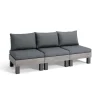 Keter Signature Elements 3-zits Loungebank - met groene kussens - Cappuccino