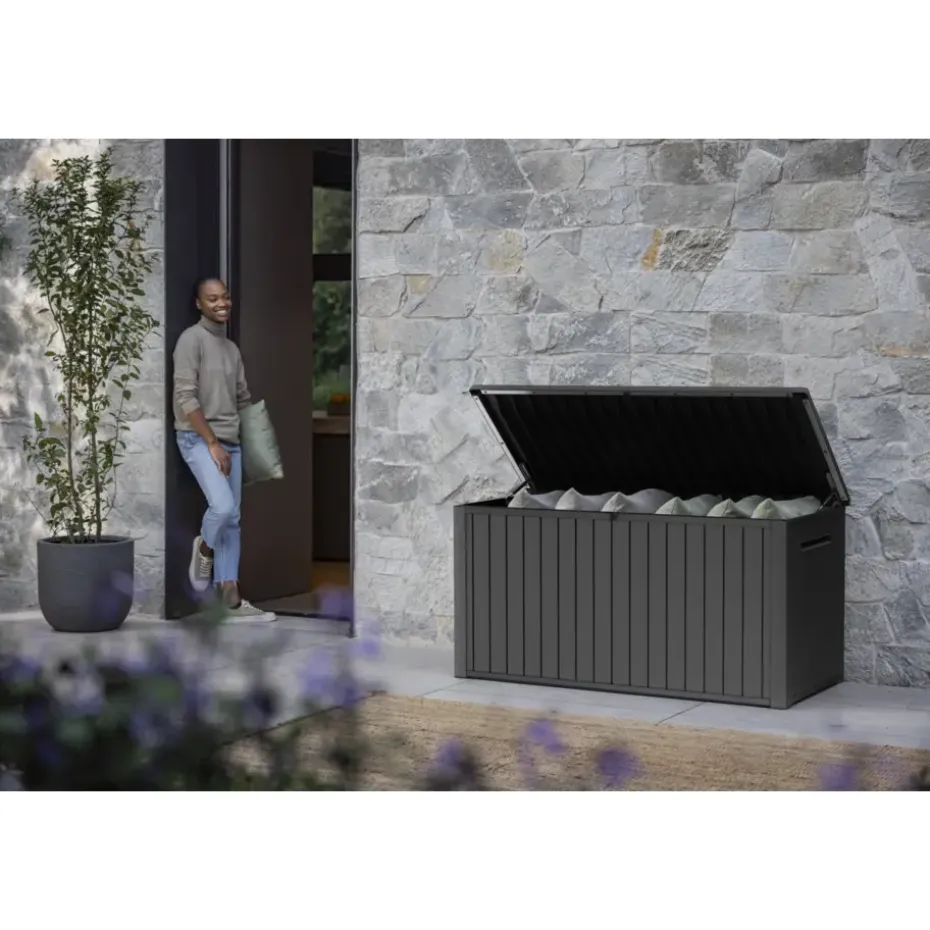 Keter Southwood Opbergbox - 643L - 146,3x73x70 cm - Grijs