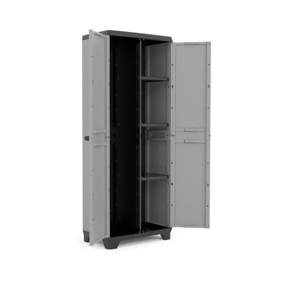 Keter Stilo Opbergkast hoog - Utility - 3 planken
