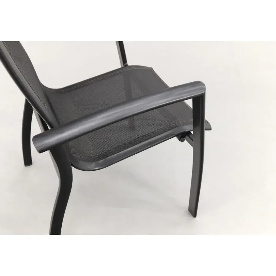 Kettler Legato Curve stapelstoel - Antraciet