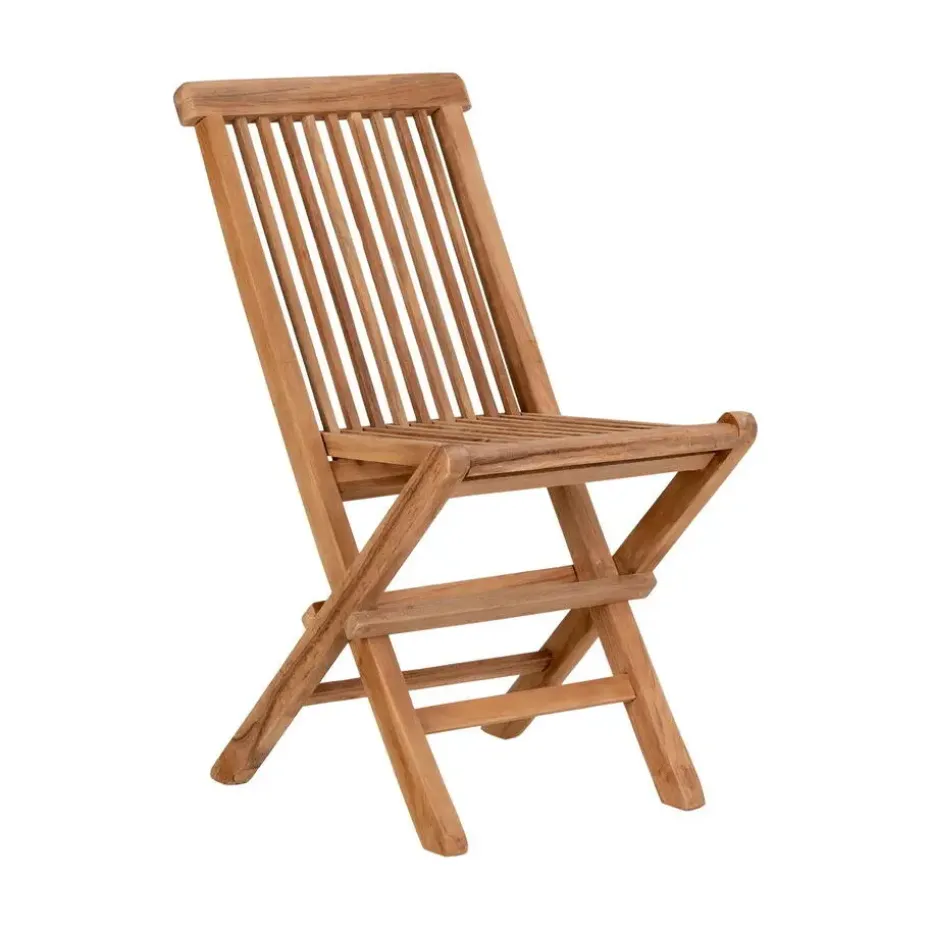 Kinderstoel Naturel Teakhout - Zithoogte 33cm - Toledo - Set van 2