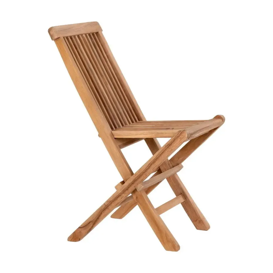 Kinderstoel Naturel Teakhout - Zithoogte 33cm - Toledo - Set van 2