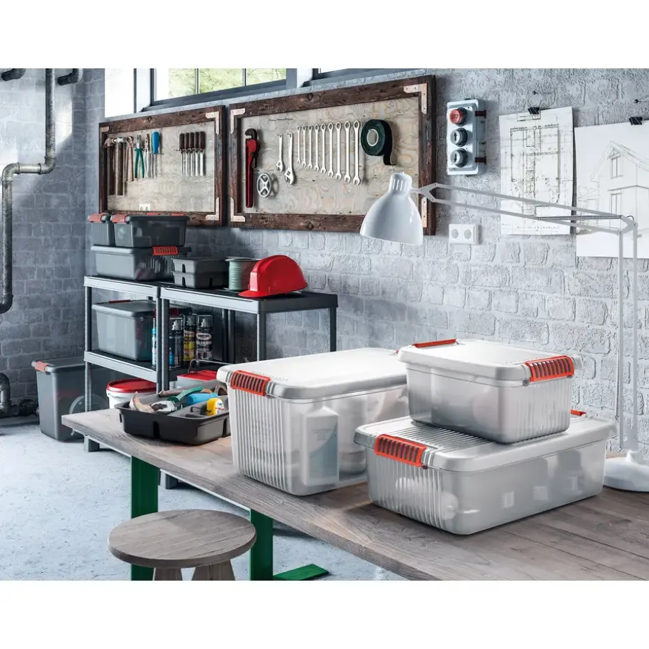 Kis K Latch Opbergbox M - 28L - transparant