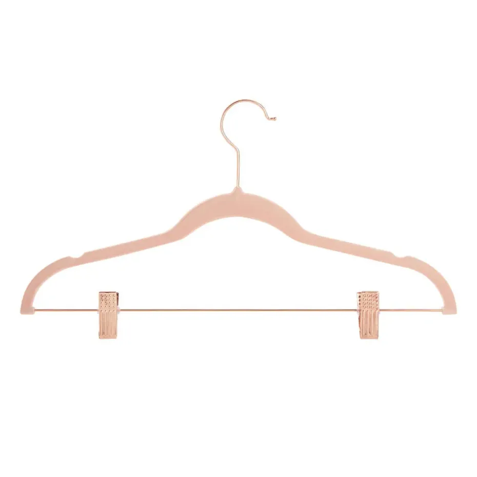 Kledinghangers - Broekhangers - 20 Stuks - Anti slip - Roze - Fluweel