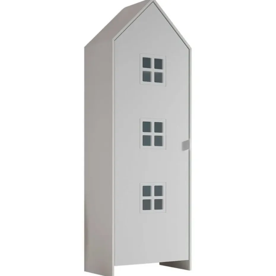 Kledingkast Casami Bruges - 58x37x172 cm - Wit