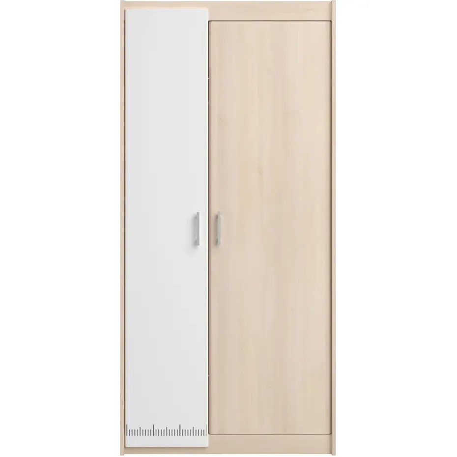 Kledingkast Charly 2-deurs - acaciakleur - 180x85x52 cm