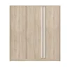 Kledingkast Evi 3-deurs - eikenkleur - 203x185x52 cm