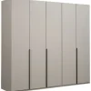Kledingkast Milaan 5-deurs - greige - 236x225x58 cm