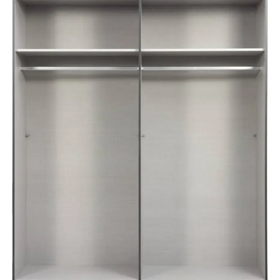 Kledingkast Milaan 4-deurs - wit - 236x180x58 cm