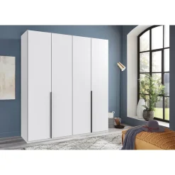 Kledingkast Milaan 4-deurs - wit - 236x180x58 cm
