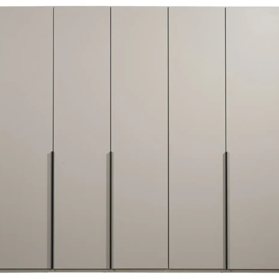 Kledingkast Milaan 5-deurs - greige - 208x225x58 cm