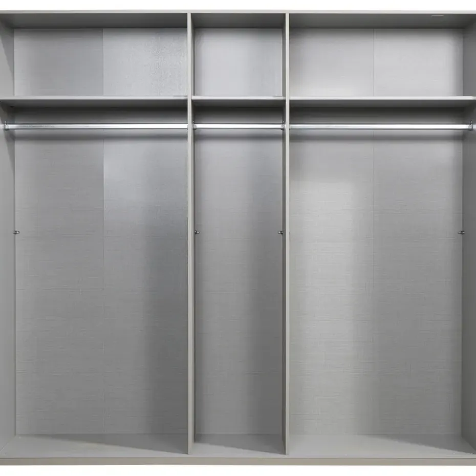 Kledingkast Milaan 5-deurs - greige - 208x225x58 cm