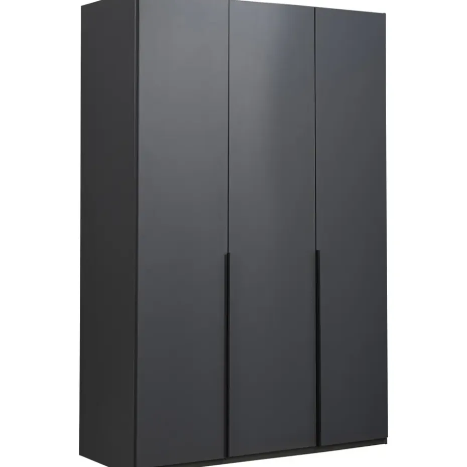 Kledingkast Milaan 3-deurs - grafiet - 236x135x58 cm