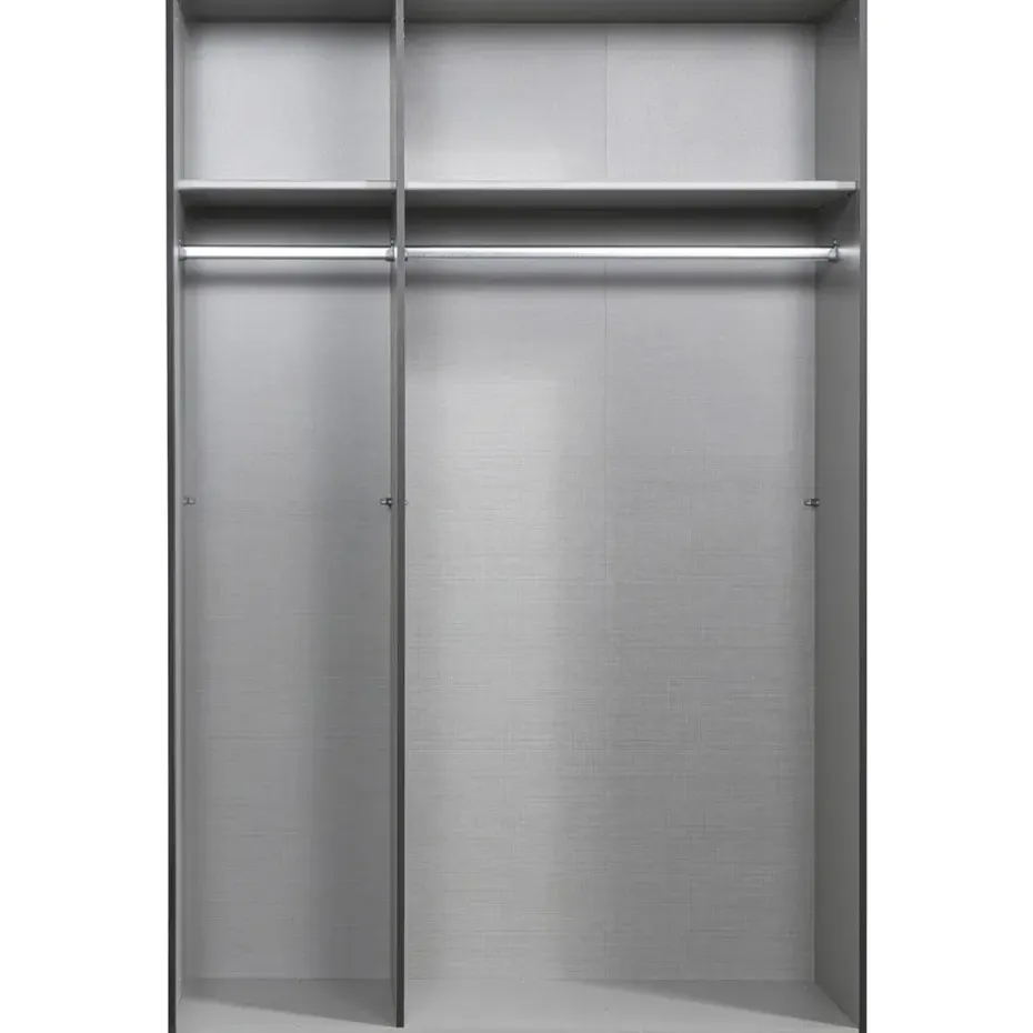 Kledingkast Milaan 3-deurs - grafiet - 236x135x58 cm
