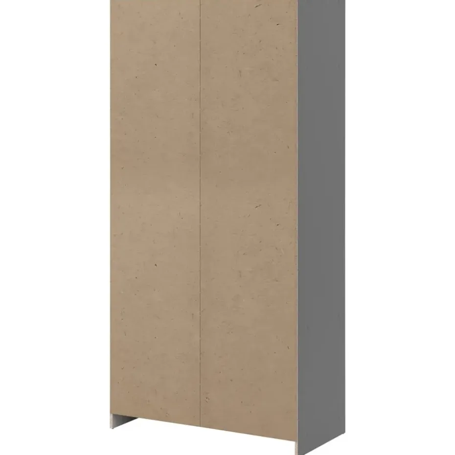 Kledingkast Sprint 2-deurs - antracietkleur - 200x98,5x50 cm