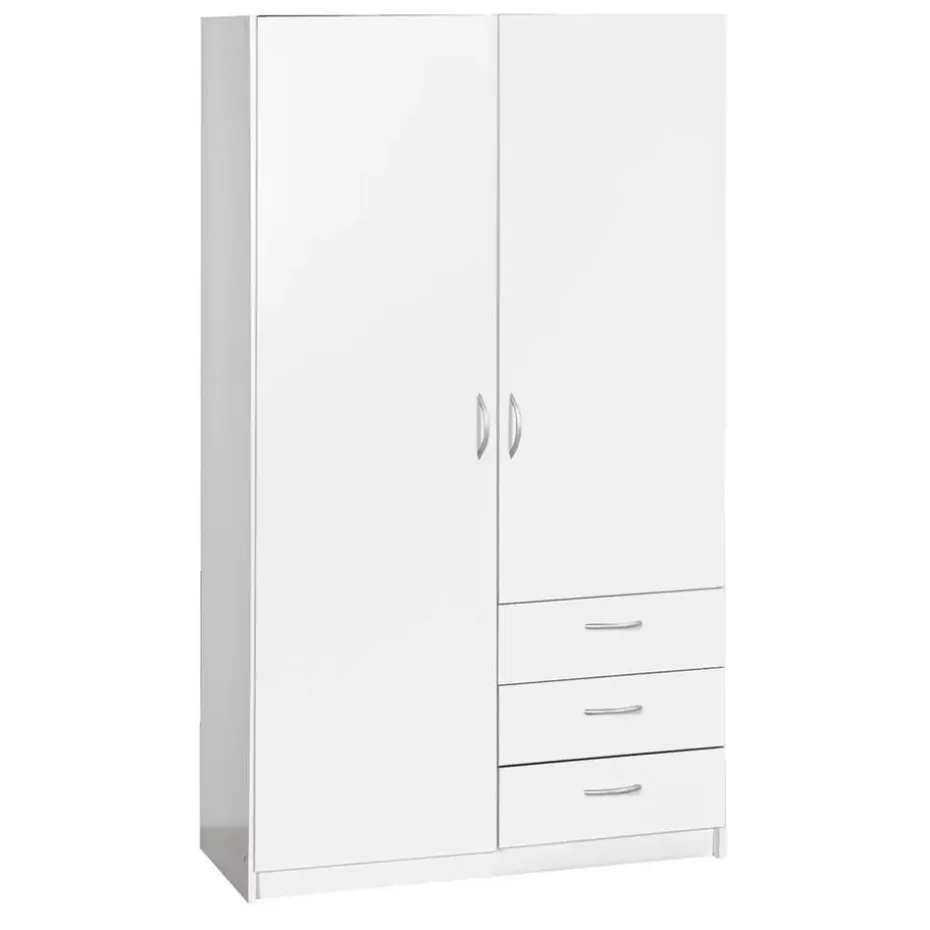 Kledingkast Varia 2-deurs - wit - 175x97x50 cm