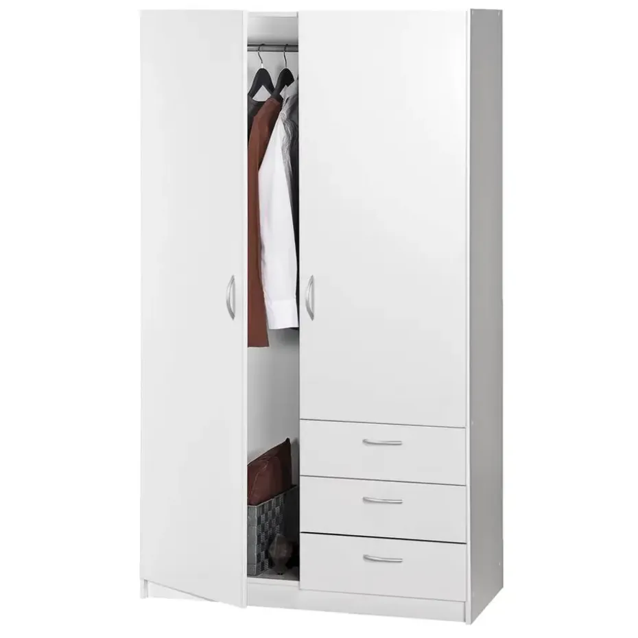 Kledingkast Varia 2-deurs - wit - 175x97x50 cm