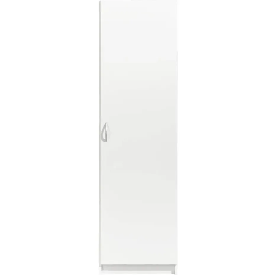 Kledingkast Varia 1-deurs - wit - 175x49x50 cm