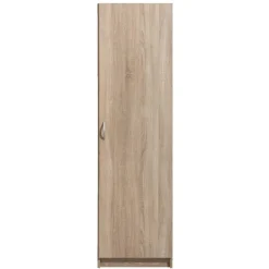 Kledingkast Varia 1-deurs - licht eiken - 175x49x50 cm