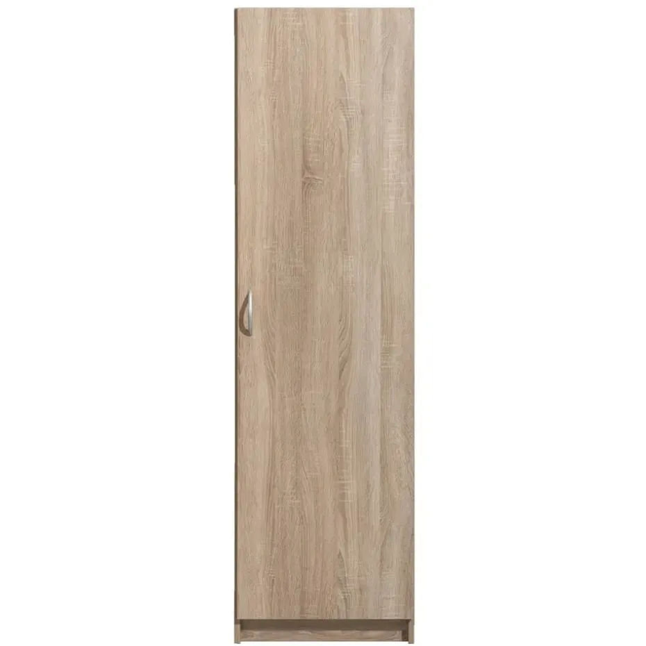Kledingkast Varia 1-deurs - licht eiken - 175x49x50 cm