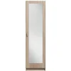 Kledingkast Varia 1-deurs inclusief spiegel - licht eiken - 175x49x50 cm