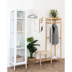 Kledingrek Naturel Bamboe - 14x39x165cm - Ember