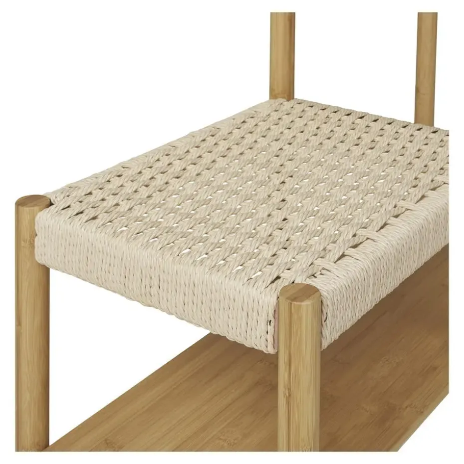 Kledingrek Naturel Bamboe - 14x39x165cm - Ember