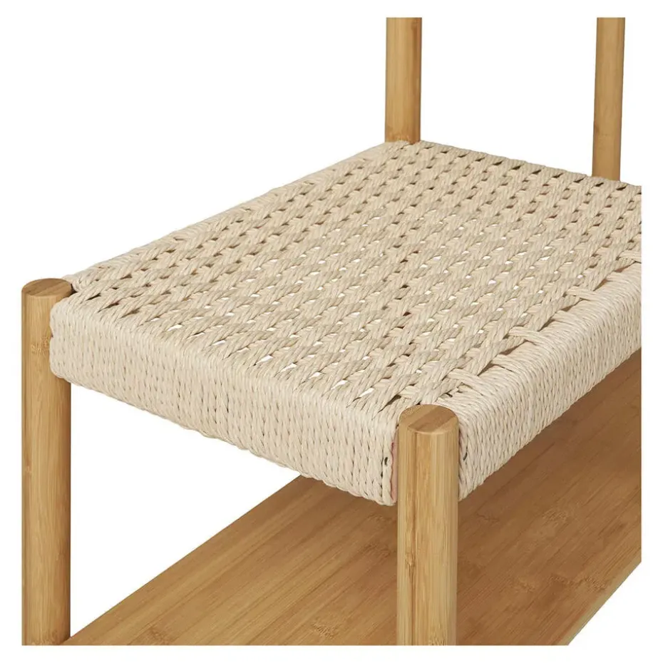 Kledingrek Naturel Bamboe - 14x39x165cm - Ember
