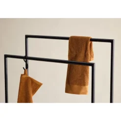 Kledingrek Zwart Metaal - 70x30x100cm - Alva