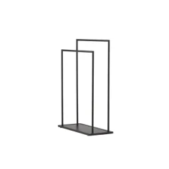 Kledingrek Zwart Metaal - 70x30x100cm - Alva