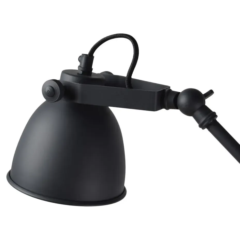Klemlamp Worker Ø12cm. vintage black