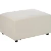 KOHLO - Ottomaan - Lichtbeige - Polyester