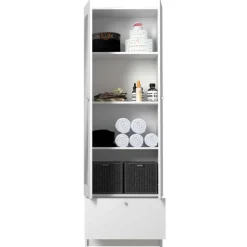 Kolomkast Fares 59cm met 2 deuren - 1 lade - wit