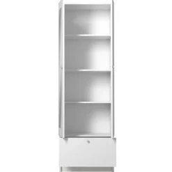 Kolomkast Fares 59cm met 2 deuren - 1 lade - wit
