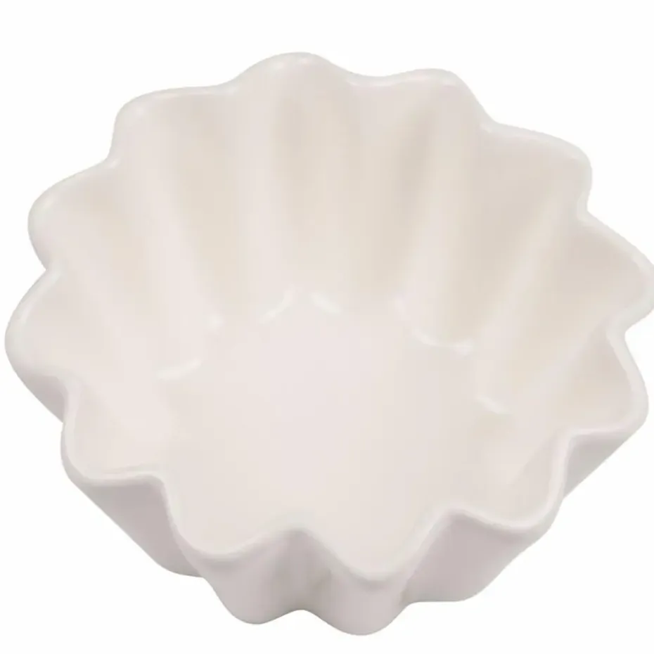 Kommetjes - aardewerk - stervormig - 3x - 10 cm - snackschaaltjes