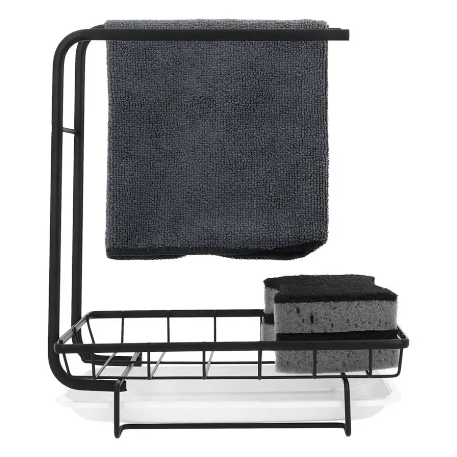 Krumble Aanrecht organizer - Metaal - Zwart
