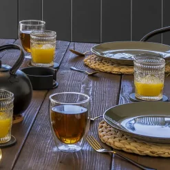 Krumble Placemat geweven rond - 30 cm
