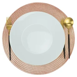 Krumble Placemat rond - PVC - Rosegoud