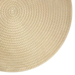 Krumble Placemat rond - PVC - Goud - Set van 2