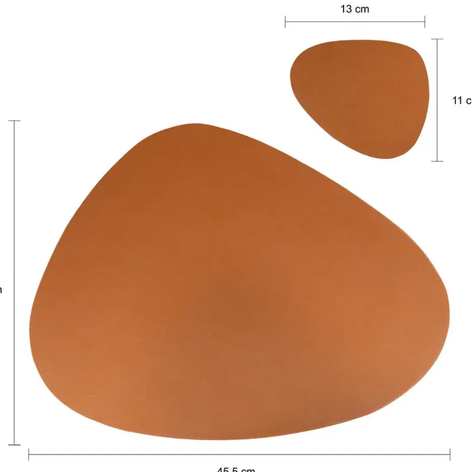 Krumble Placemat set design - 2 stuks - Bruin