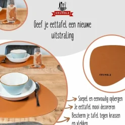 Krumble Placemat set design - 2 stuks - Bruin