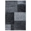 Laagpolig Vloerkleed Plus - Grijs Zwart - 160x230 cm - Tapijt Woonkamer