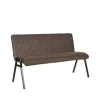 LABEL51 Eetkamerbank Matz - Antraciet - Microfiber - 145 cm