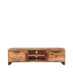 LABEL51 Tv-meubel Glasgow - Rough - Mangohout - 160 cm
