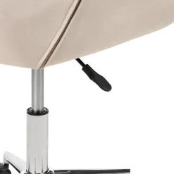 LABELLE - Bureaustoel - Beige - Fluweel