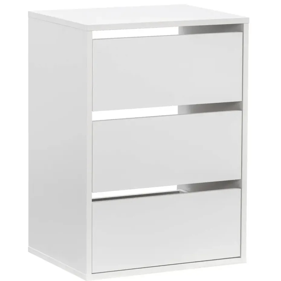 Ladeblok Genua - wit - 70x50x40 cm